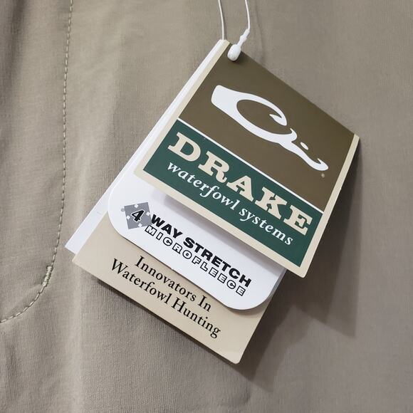 NWT DRAKE Waterfowl Systems Tech Stretch Pant 2.0 Khaki Men's Size 34W/32L - Picture 2 of 12